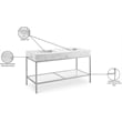 Meridian Furniture Marmo White Engineered Stone Bathroom Vanity