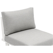 Meridian Furniture Maldives Grey Water Resisting Outdoor Patio Armless Chair