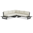 Meridian Furniture Maldives Cream Water Resisting Outdoor Patio Sectional