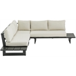 Meridian Furniture Maldives Cream Water Resisting Outdoor Patio Sectional