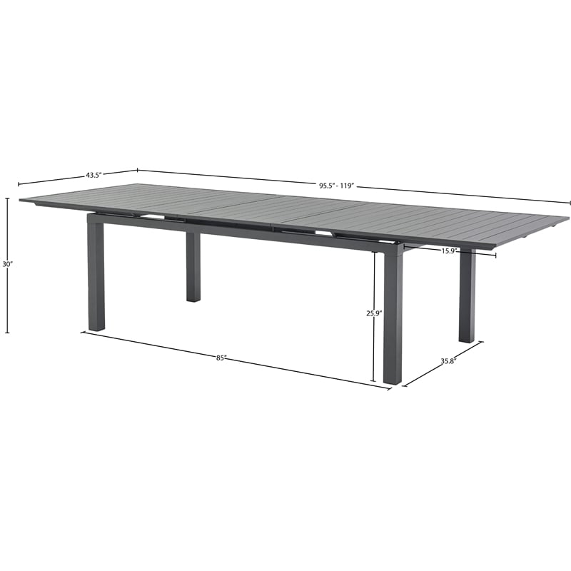 Meridian Furniture Maldives Outdoor Patio Dining Table