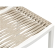 Meridian Furniture Maldives Cream Rope Fabric Outdoor Patio Barstool
