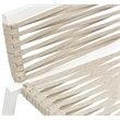 Meridian Furniture Maldives Cream Rope Fabric Outdoor Patio Barstool