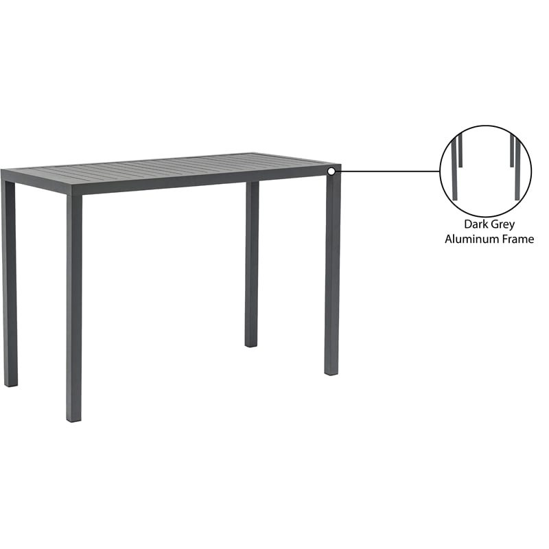 Meridian Furniture Maldives Outdoor Patio Rectangle Bar Table