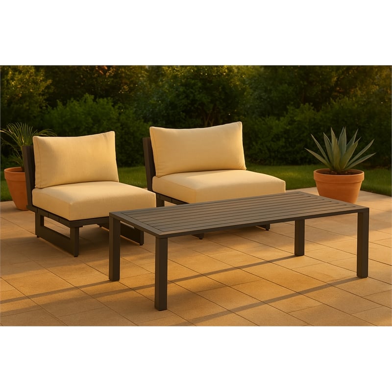Meridian Furniture Maldives Outdoor Patio Coffee Table