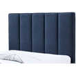 Meridian Furniture Harper Navy Linen Textured Fabric Twin Trundle Bed