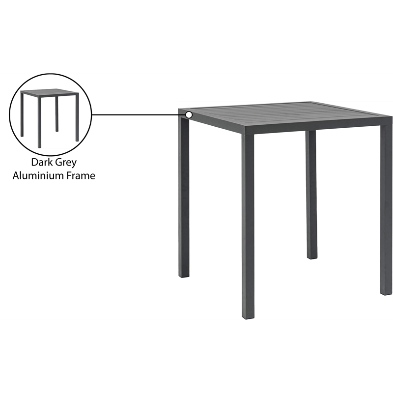 Meridian Furniture Maldives Outdoor Patio Square Bar Table