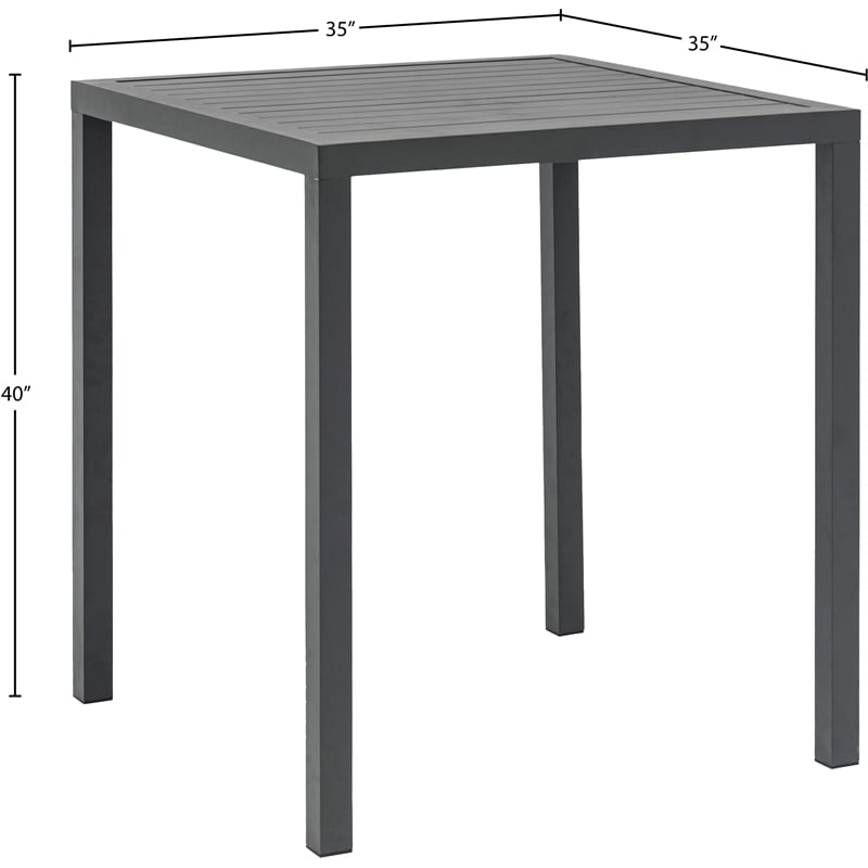 Meridian Furniture Maldives Outdoor Patio Square Bar Table