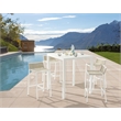 Meridian Furniture Maldives Outdoor Patio Square Bar Table