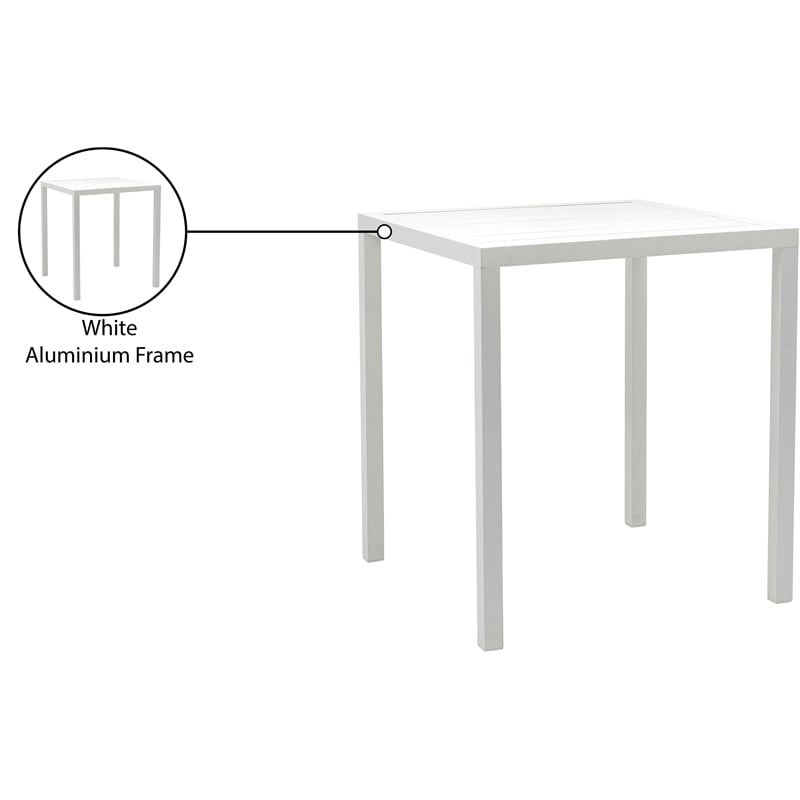 Meridian Furniture Maldives Outdoor Patio Square Bar Table