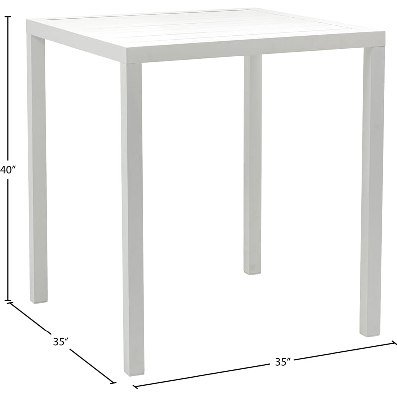 Meridian Furniture Maldives Outdoor Patio Square Bar Table