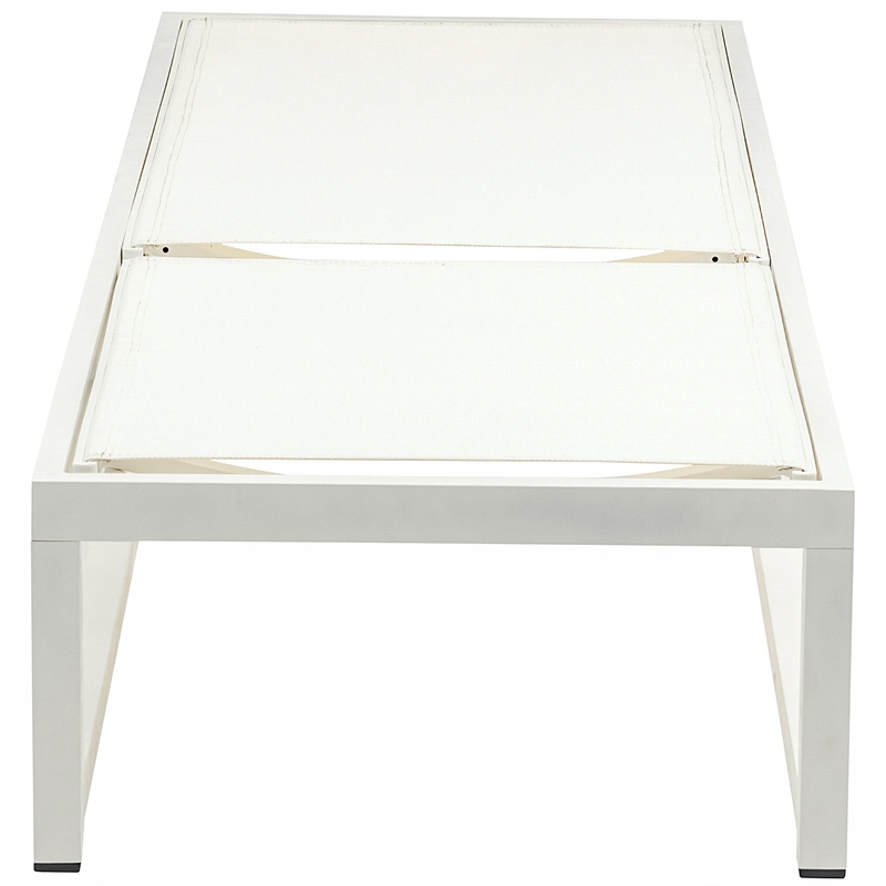 Meridian Furniture Maldives Cream Water Resisting Patio Adjustable Chaise