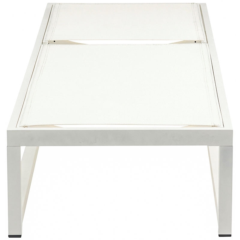 Meridian Furniture Maldives Cream Water Resisting Patio Adjustable Chaise