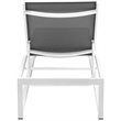 Meridian Furniture Maldives Cream Water Resisting Patio Adjustable Chaise
