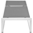 Meridian Furniture Maldives Cream Water Resisting Patio Adjustable Chaise