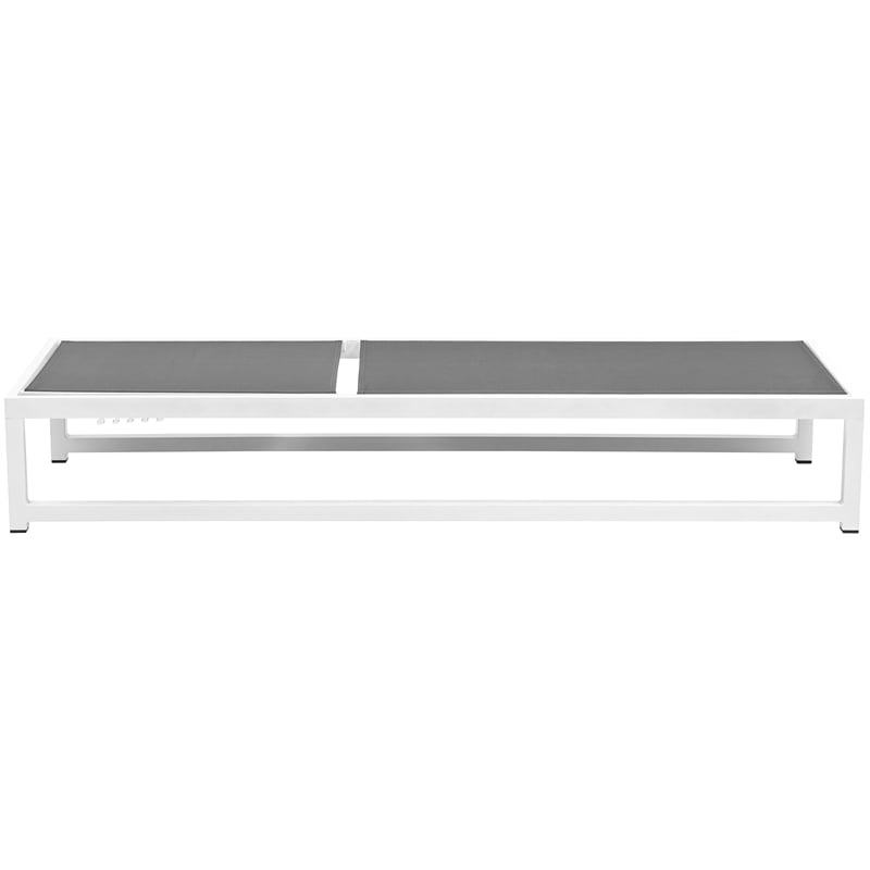 Meridian Furniture Maldives Cream Water Resisting Patio Adjustable Chaise