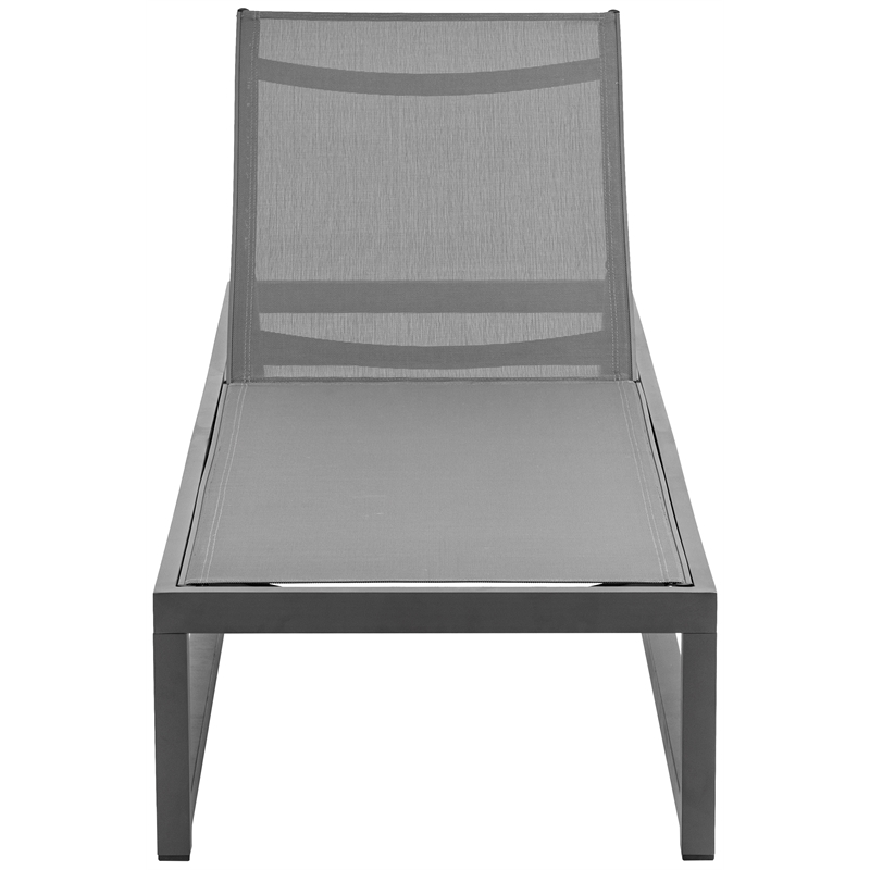 Meridian Furniture Maldives Cream Water Resisting Patio Adjustable Chaise