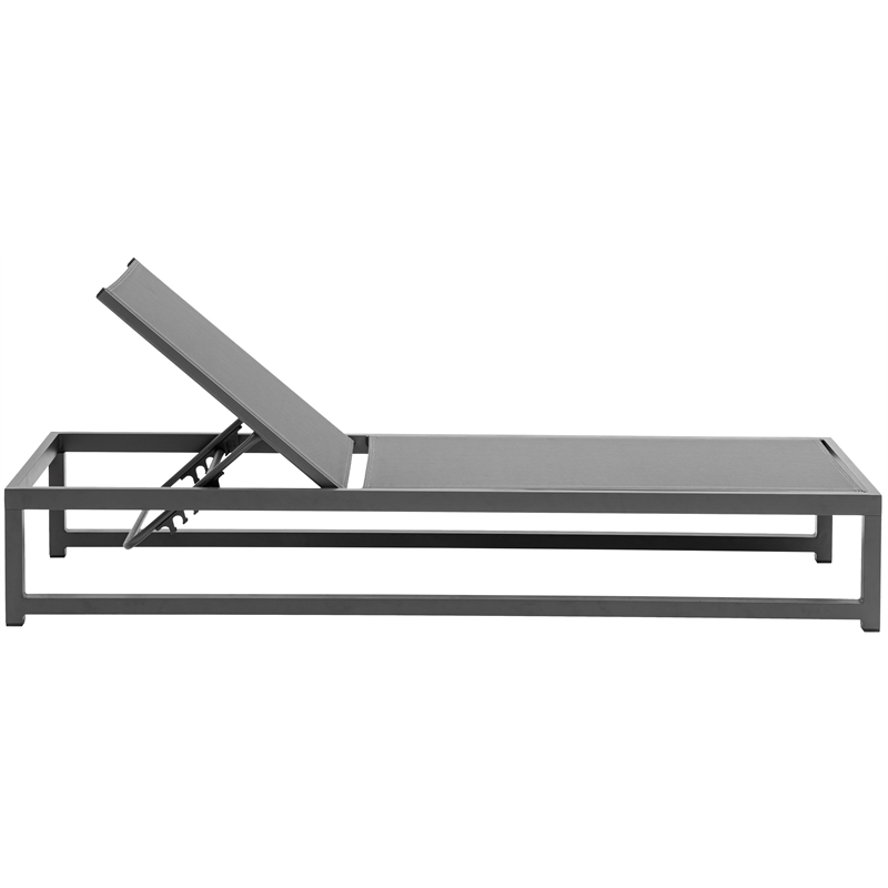 Meridian Furniture Maldives Cream Water Resisting Patio Adjustable Chaise