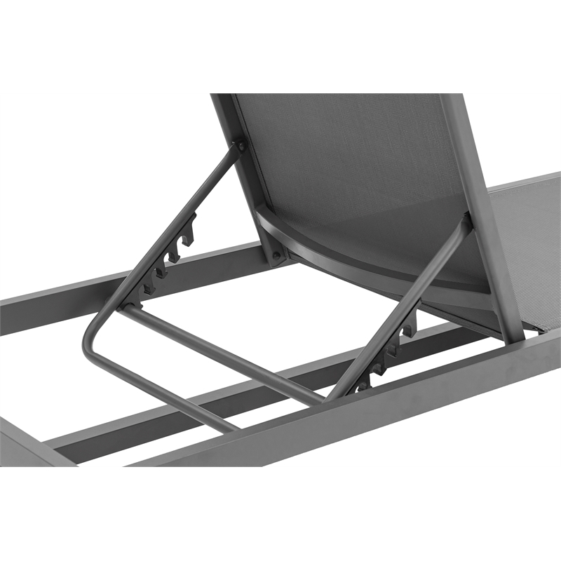 Meridian Furniture Maldives Cream Water Resisting Patio Adjustable Chaise