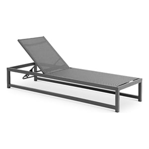 Meridian Furniture Maldives Cream Water Resisting Patio Adjustable Chaise