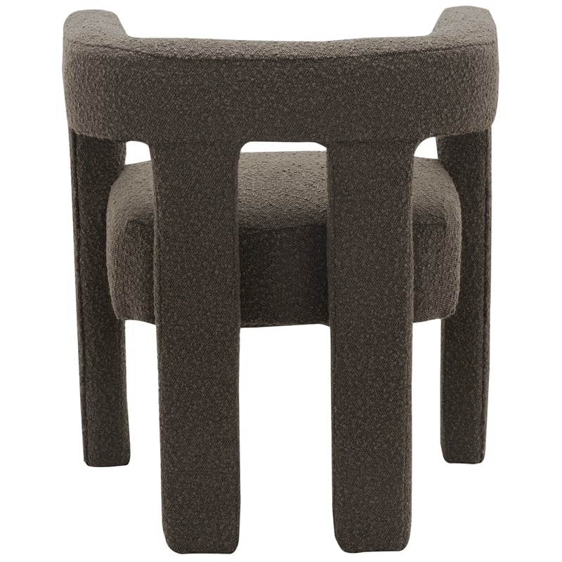 Meridian Furniture Athena Brown Boucle Fabric Accent/Dining Chair