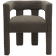 Meridian Furniture Athena Brown Boucle Fabric Accent/Dining Chair