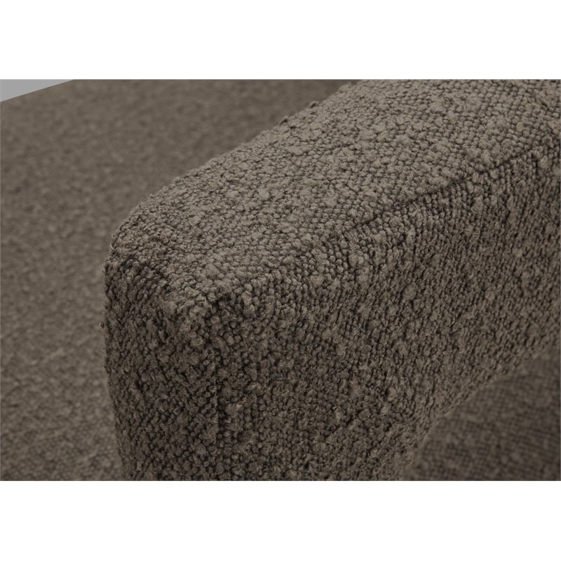 Meridian Furniture Athena Brown Boucle Fabric Accent/Dining Chair