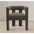 Meridian Furniture Athena Brown Boucle Fabric Accent/Dining Chair