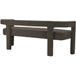 Meridian Furniture Athena Brown Boucle Fabric Bench