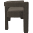 Meridian Furniture Athena Brown Boucle Fabric Bench