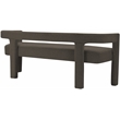 Meridian Furniture Athena Brown Boucle Fabric Bench