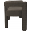 Meridian Furniture Athena Brown Boucle Fabric Bench