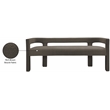 Meridian Furniture Athena Brown Boucle Fabric Bench