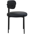 Meridian Furniture Beacon Black Vegan Leather and Boucle Dining Chair (Set of 2)