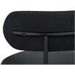 Meridian Furniture Beacon Black Vegan Leather and Boucle Dining Chair (Set of 2)
