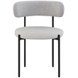 Meridian Furniture Beacon Taupe Vegan Leather and Boucle Dining Chair (Set of 2)