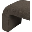 Meridian Furniture Niagara Brown Boucle Fabric Bench