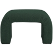 Meridian Furniture Niagara Green Boucle Fabric Bench