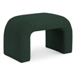 Meridian Furniture Niagara Green Boucle Fabric Bench