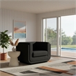 Meridian Furniture Kimora Black Linen Textured Fabric Chair