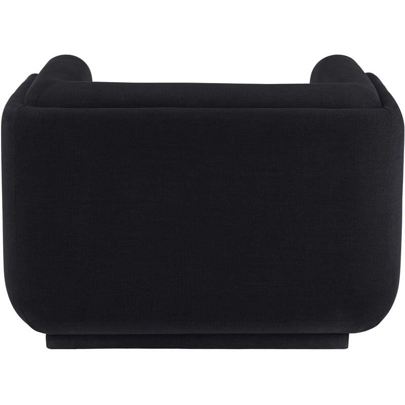 Meridian Furniture Kimora Black Linen Textured Fabric Chair