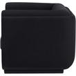Meridian Furniture Kimora Black Linen Textured Fabric Chair