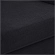 Meridian Furniture Kimora Black Linen Textured Fabric Chair