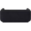 Meridian Furniture Kimora Black Linen Textured Fabric Loveseat