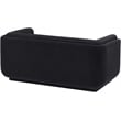 Meridian Furniture Kimora Black Linen Textured Fabric Loveseat