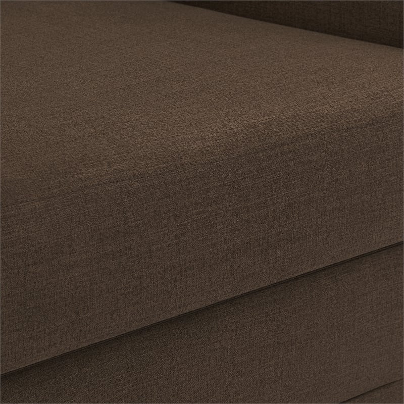 Meridian Furniture Kimora Brown Linen Textured Fabric Chair