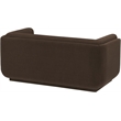 Meridian Furniture Kimora Brown Linen Textured Fabric Loveseat