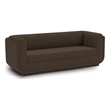 Meridian Furniture Kimora Brown Linen Textured Fabric Sofa