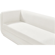 Meridian Furniture Kimora Cream Linen Textured Fabric Sofa
