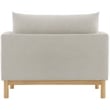 Meridian Furniture Langham Beige Linen Textured Fabric Chair